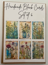 Load image into Gallery viewer, Handmade Blank Cards - Watercolor Plants Set Two
