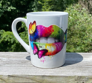 Rainbow Lips Coffee Mug