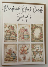 Load image into Gallery viewer, Handmade Blank Cards - Birthday Set One

