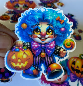 Halloween Clown Stickers
