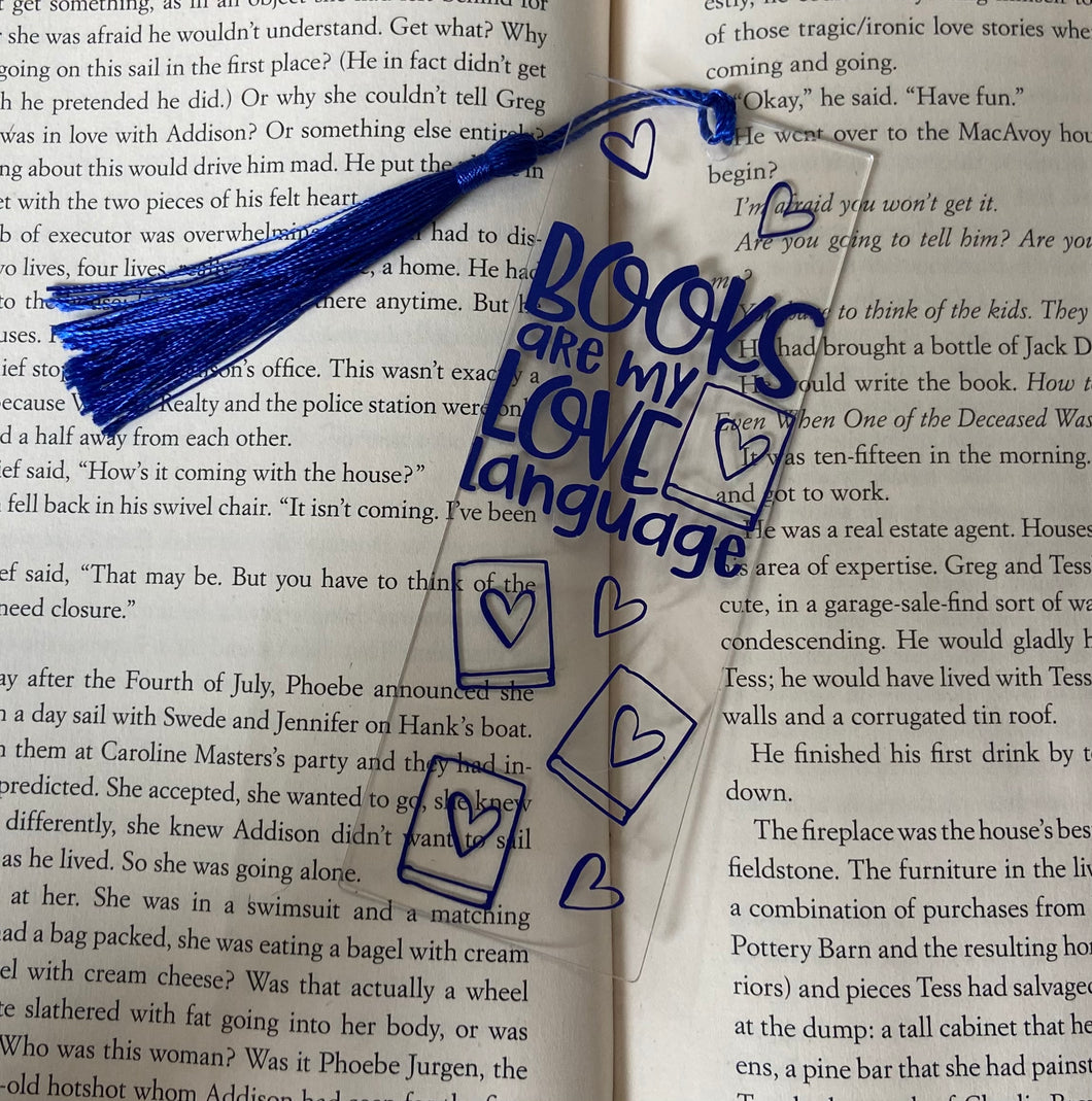 Books Are My Love Language Bookmark