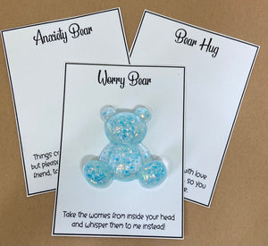 Bear Hug - Light Blue Glitter
