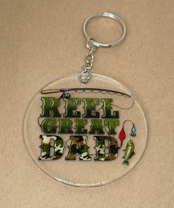 Reel Great Dad Keychain