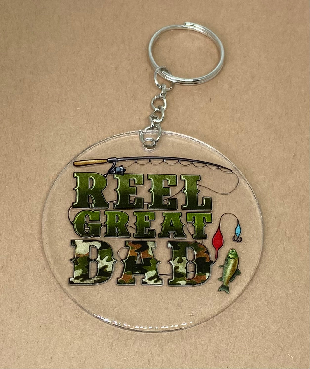 Reel Great Dad Keychain
