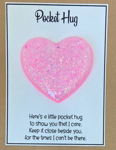 Pocket Hug - Pink Glitter