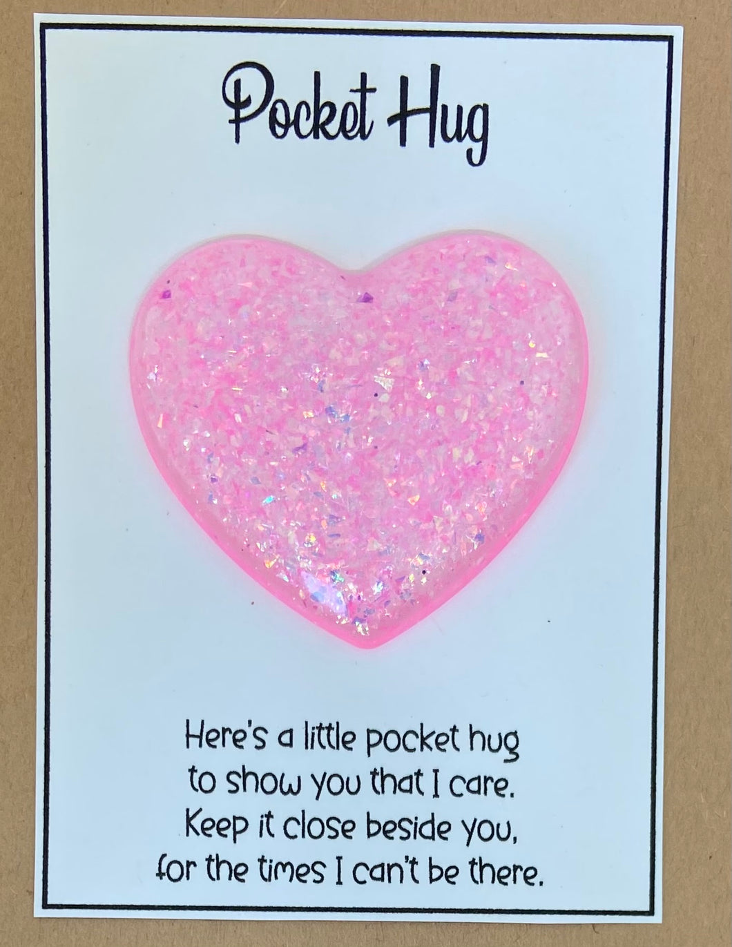 Pocket Hug - Pink Glitter
