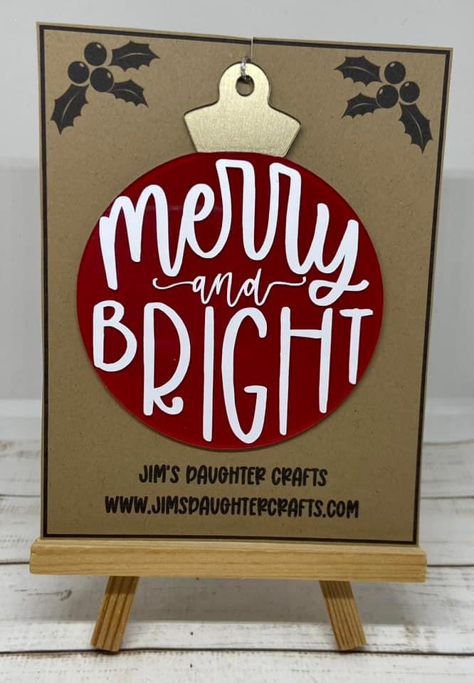 Merry and Bright Ornament