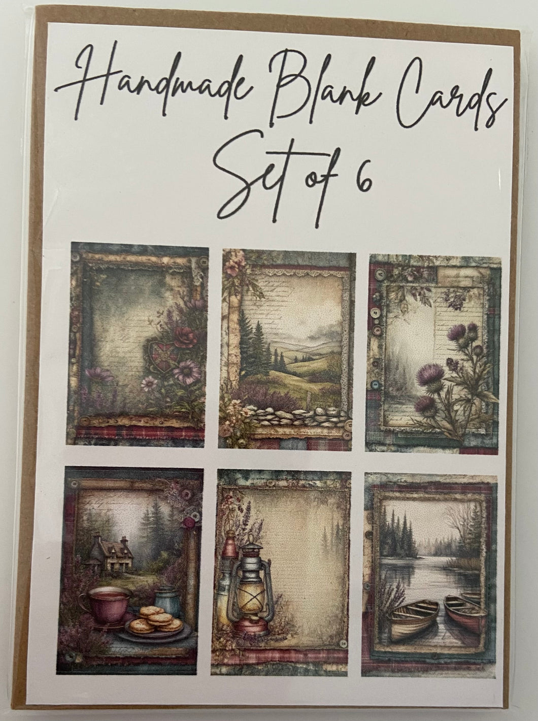 Handmade Blank Cards - Scotland Set One