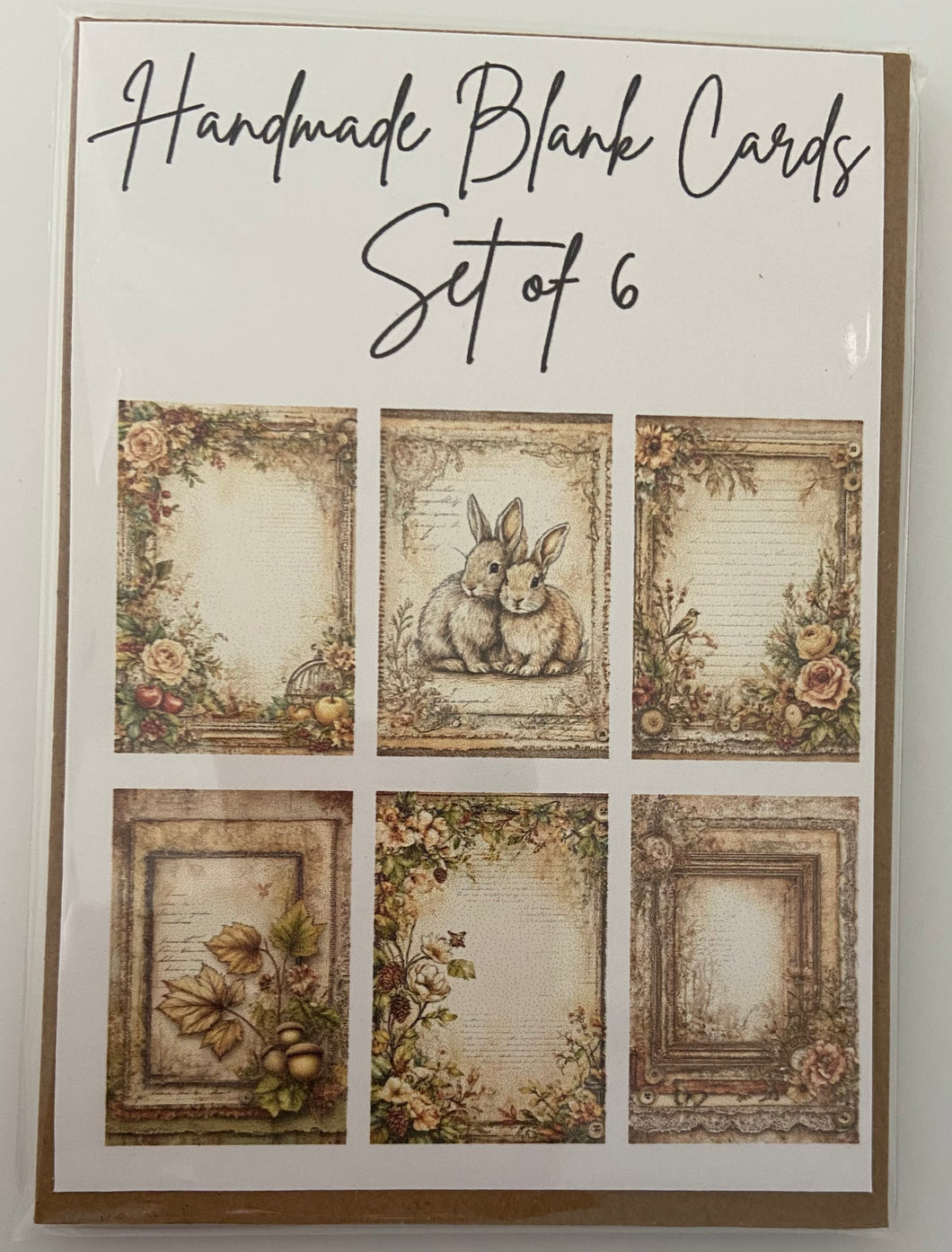 Handmade Blank Cards - Woodland Set One