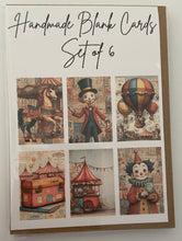 Load image into Gallery viewer, Handmade Blank Cards - Circus Set Two
