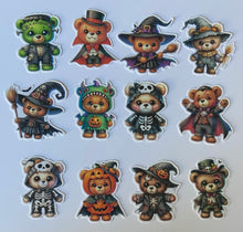 Load image into Gallery viewer, Halloween Teddy Bear Stickers
