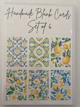 Load image into Gallery viewer, Handmade Blank Cards - Lemons Set One
