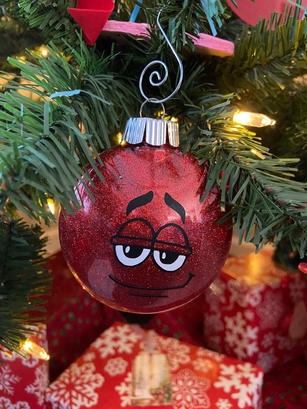 Red M&M Ornament