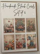 Load image into Gallery viewer, Handmade Blank Cards - Circus Set One
