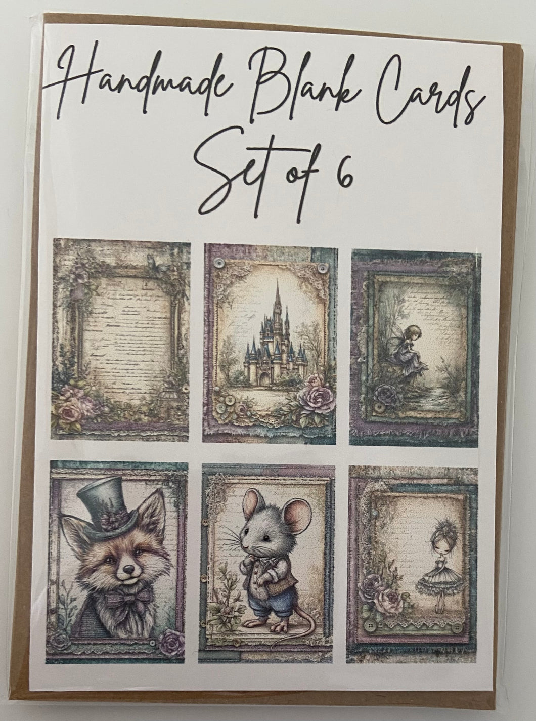 Handmade Blank Cards - Fairytale Set One