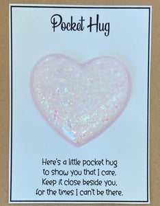 Pocket Hug - Light Pink Glitter