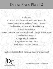 Load image into Gallery viewer, Dinner Meal Plan #2
