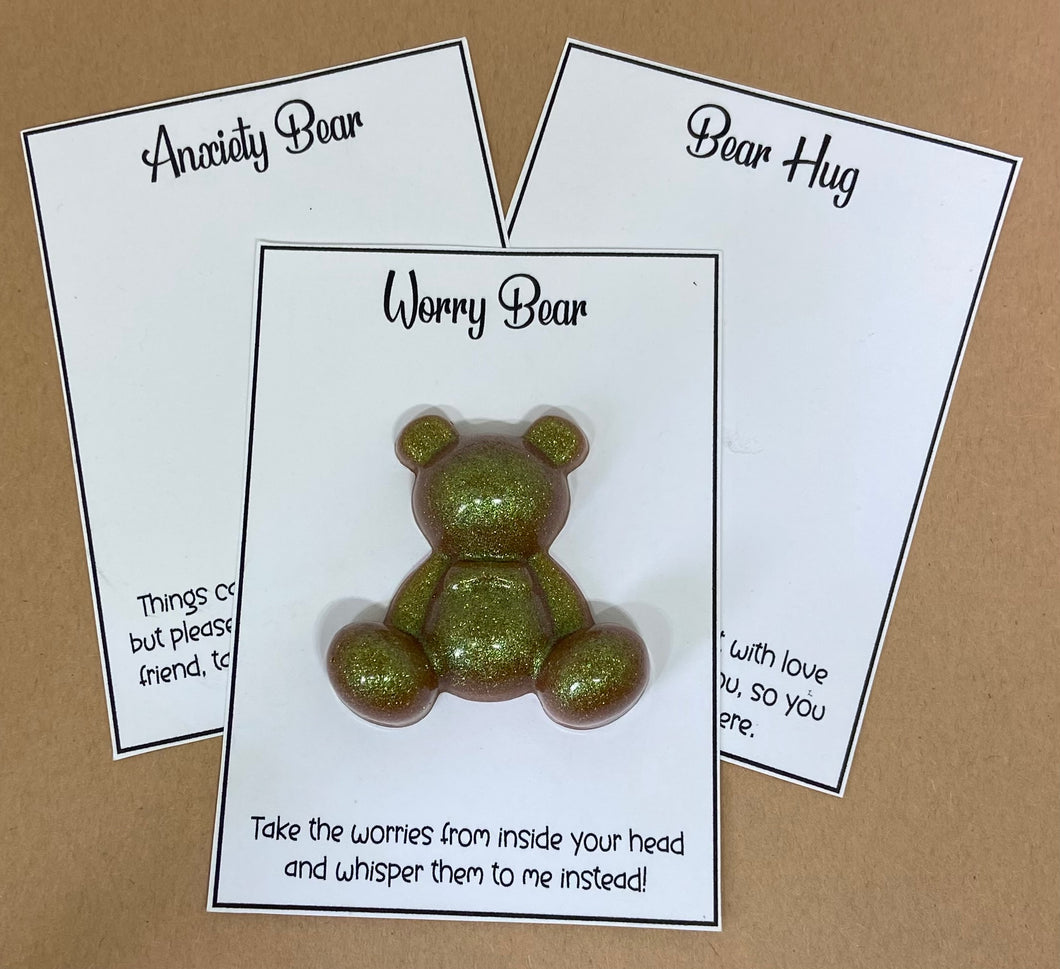 Bear Hug - Gold Glitter
