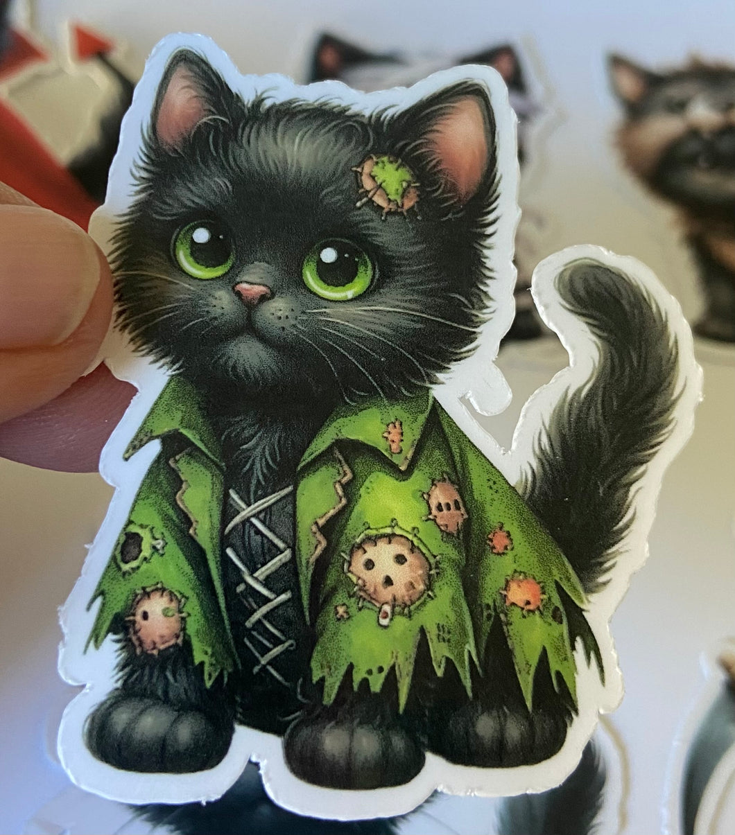 Halloween Black Cat Stickers