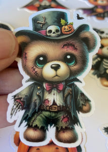 Halloween Teddy Bear Stickers