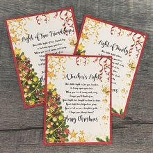 Load image into Gallery viewer, Christmas Light Ornament - YOU CHOOSE THE POEM
