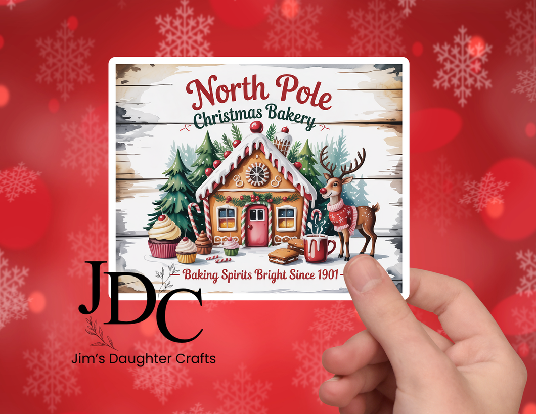 North Pole Bakery Sticker